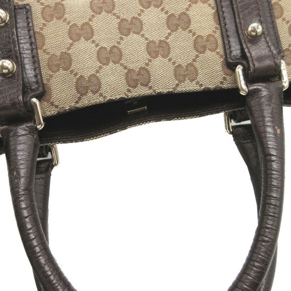 Gucci 137475 Shelly GG Canvas Leather Beige Brown Handbag 1789GUCCI - Picture 5 of 9
